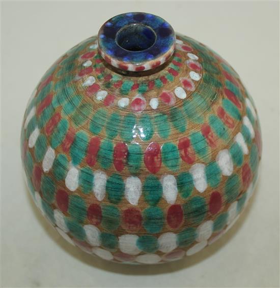 Jean Besnard (1889-1958). An Art Deco pottery globular vase, dated 1932, 15cm